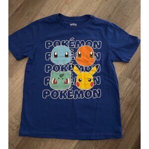 Pokémon blue youth boy tshirt size m (8)